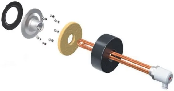 Електричний обігрівач TESY ACS El Kit 3kW-PLUG AND PLAY V1404 3кВт 6/4" з термостатом та фланцем.