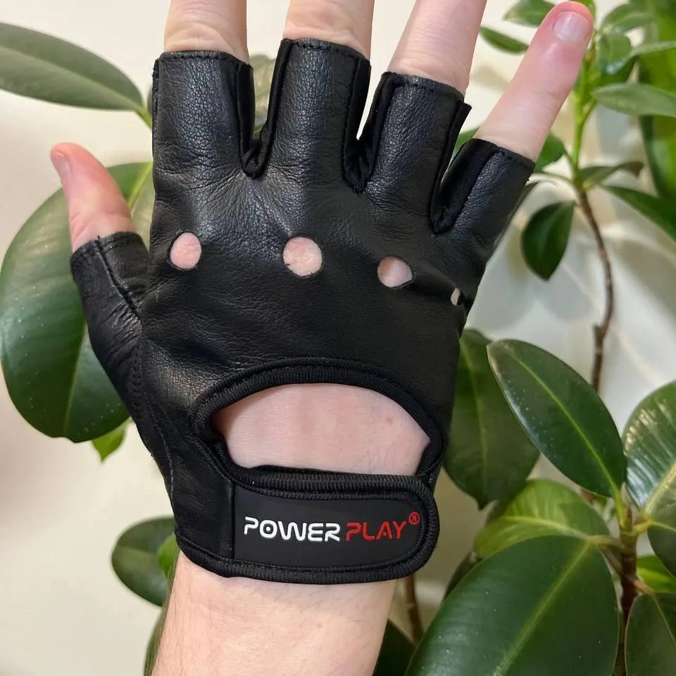 Рукавички для фітнесу Active Point штучна шкіра XL чорні
