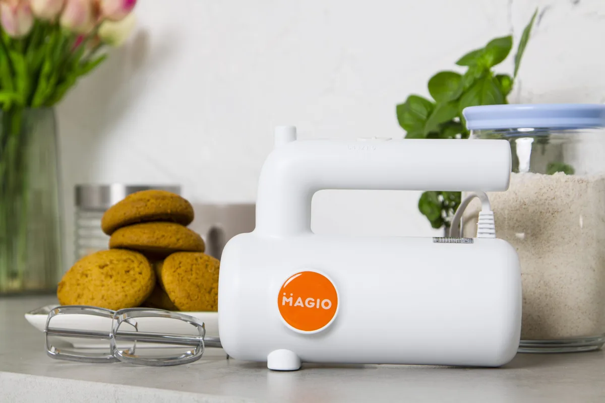 Міксер електричний Magio MG-232 200 Вт пластик 5 швидкостей білий
