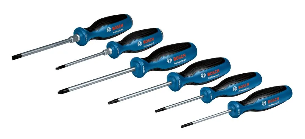 Набір викруток Bosch Professional SL 3.5, 6.5мм, Т15х75мм, Т20х100мм, PH1x100мм, PZ2x125мм, 6 шт.