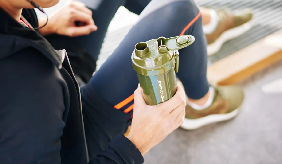 Шейкер спортивний SmartShake пластик 800 мл зелений