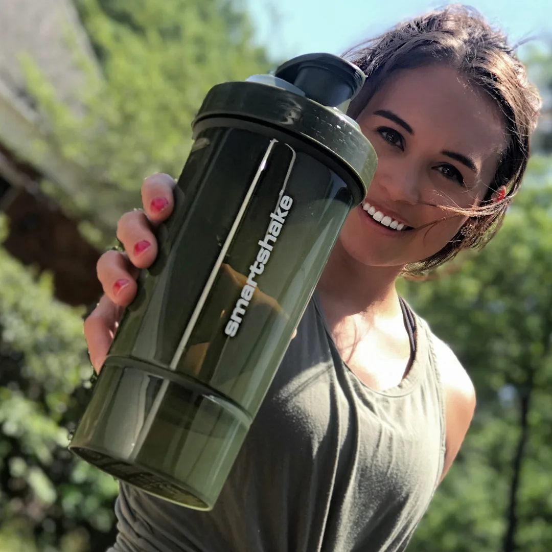 Шейкер спортивний SmartShake пластик 800 мл зелений