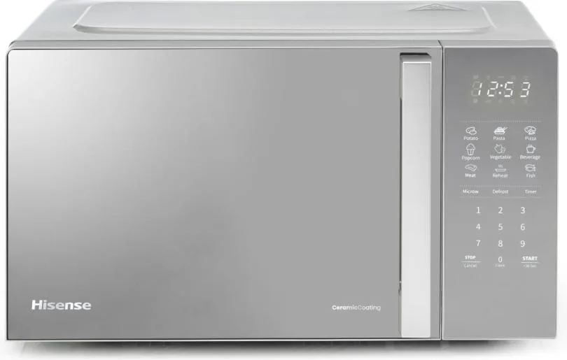 Мікрохвильова піч Hisense 20 л Сірий Емаль 700 Вт Сенсорне управління