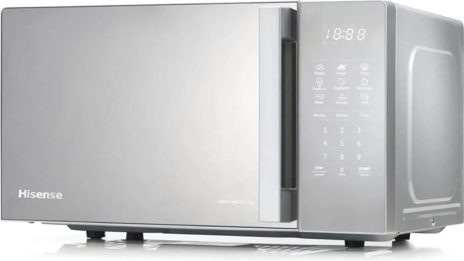 Мікрохвильова піч Hisense 20 л Сірий Емаль 700 Вт Сенсорне управління