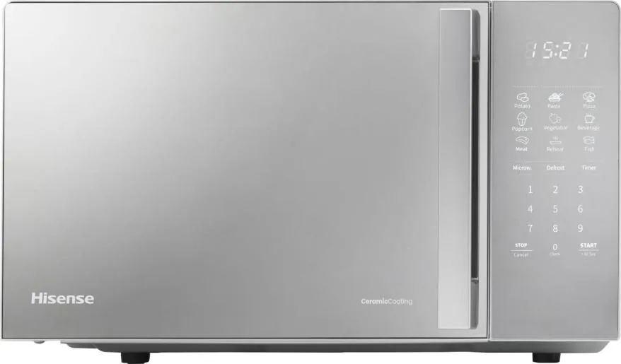 Мікрохвильова піч Hisense 20 л Сірий Емаль 700 Вт Сенсорне управління