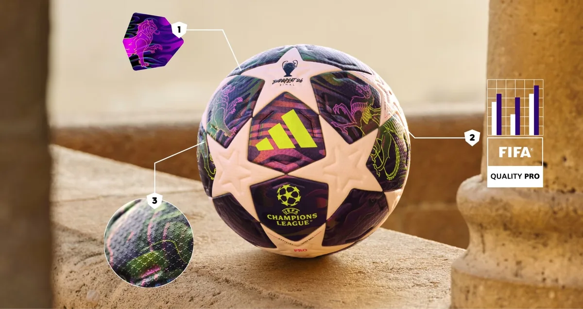 Футбольний м'яч Adidas поліуретан розмір 5 multicolor