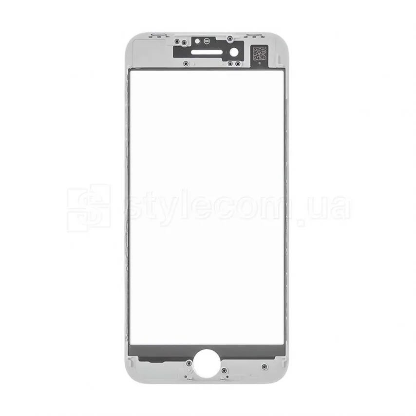 Скло для переклеювання Apple iPhone 8 4,7 дюйма з рамкою без OCA-плівки біле Original Quality