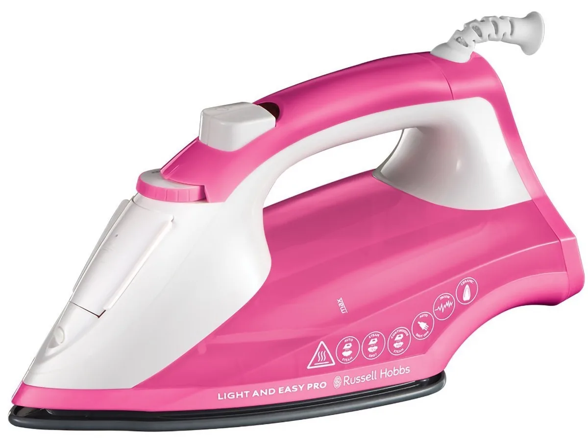 Парова праска Russell Hobbs Light  Easy Pro, 2600 Вт, 240 мл, потужний паровий удар 130 г, постійна подача пари 40 г, керамічна пі