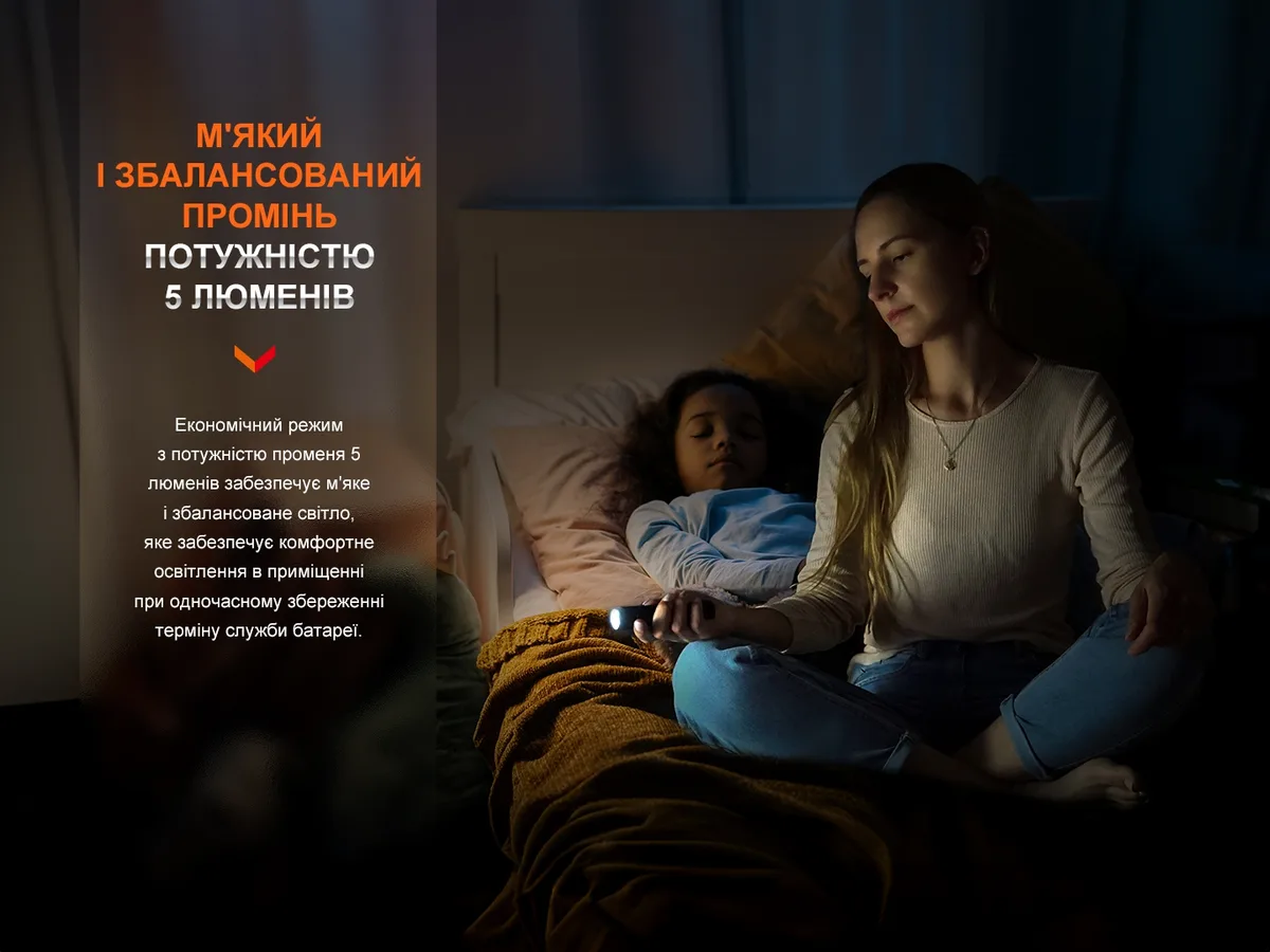 Ліхтар ручний Fenix алюміній 121х26,5 мм чорний
