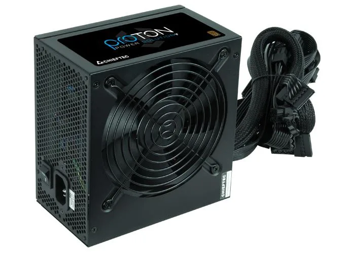 Блок питания CHIEFTEC Proton (600W), >85%, 80+ Bronze, 120мм, 1xMB 24pin(20+4), 1xCPU 8pin(4+4), 3xMolex, 6xSATA, 2xPCIe 8pin(6+2)