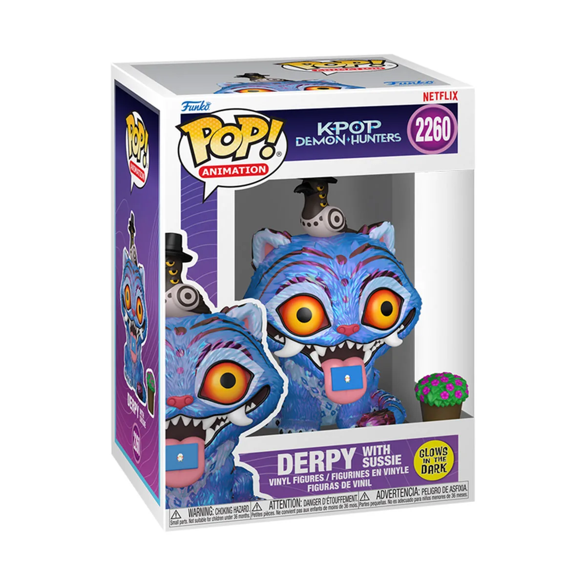 Ігрова фігурка Funko POP вініл 11,4 см блакитний Тигр з квіткою