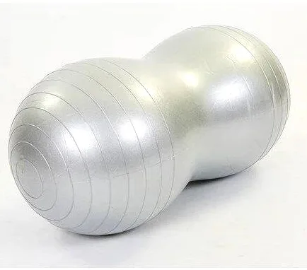 М'яч для фітнесу EasyFit ПВХ 45х90 см сірий