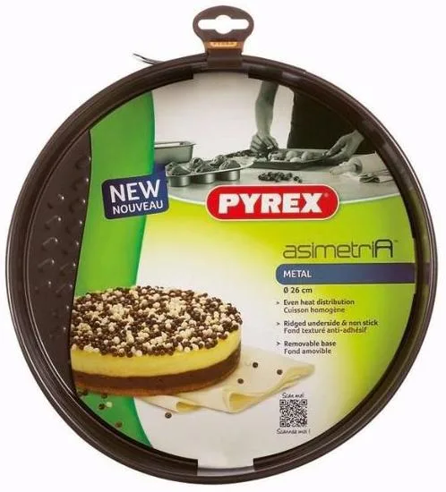 Форма для випікання Pyrex вуглецева роз'ємна 26 см шоколадна