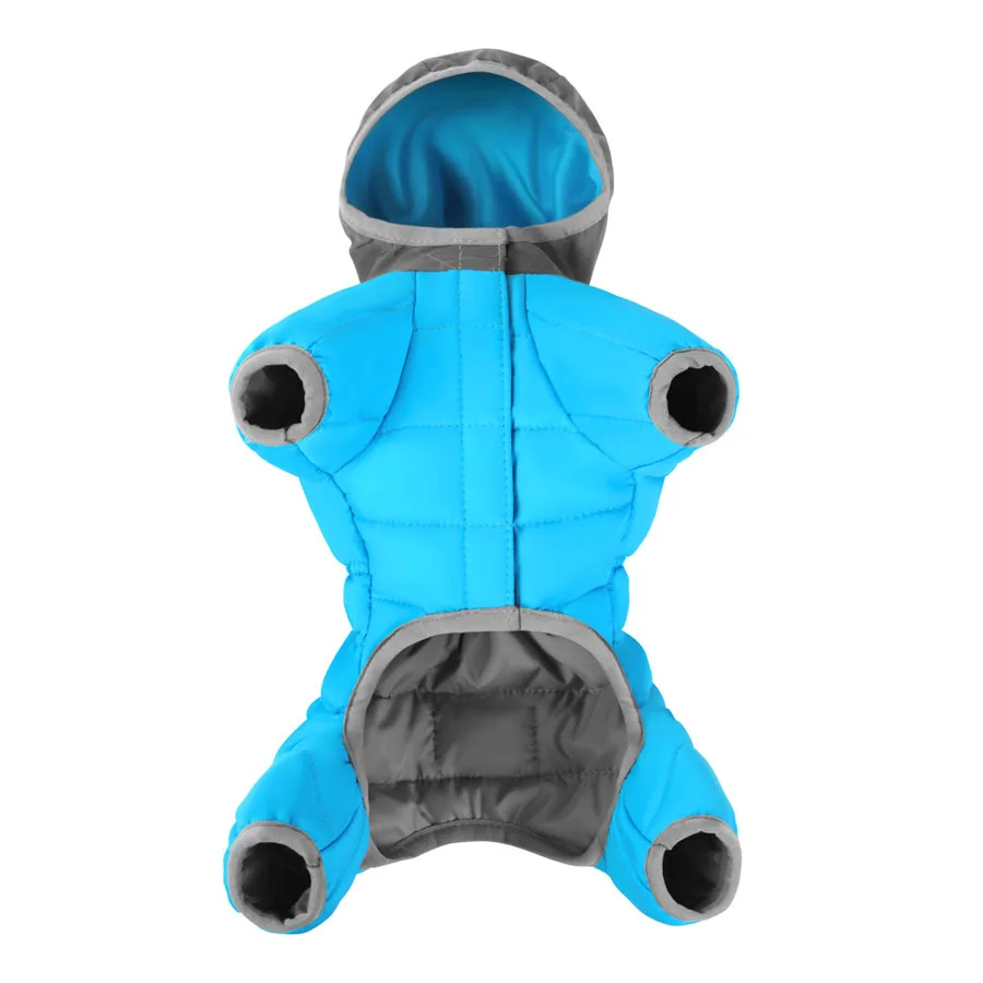 Комбинезон для собак утепленный AiryVest ONE нейлон XS 25 22-25 см голубой