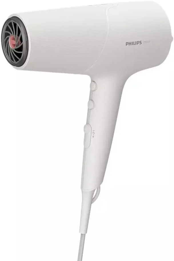 Фен Philips 5000 Series, мощность 2100Вт, 3 скорости, с ионизацией и функцией холодного обдува, белый цвет
