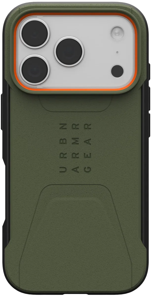 Чохол UAG для iPhone 17 Pro, Civilian MagSafe, Olive/Orange