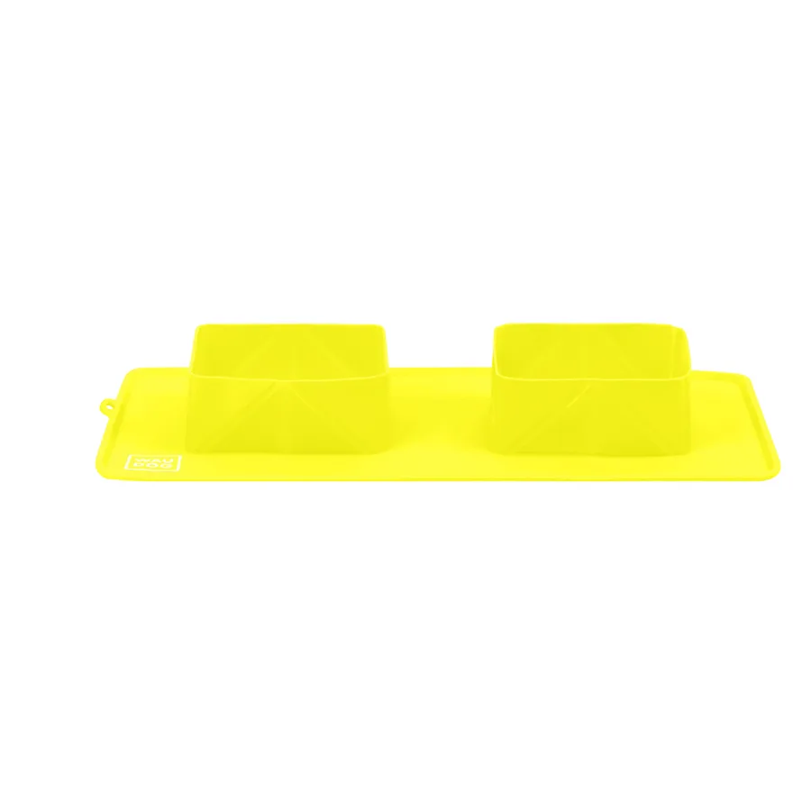 Миска складана WAUDOG Silicone 38,5х23х5 см силікон жовта