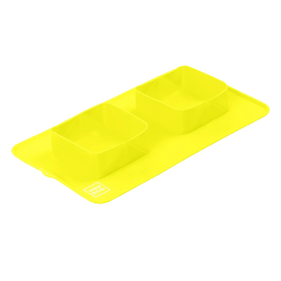 Миска складана WAUDOG Silicone 38,5х23х5 см силікон жовта