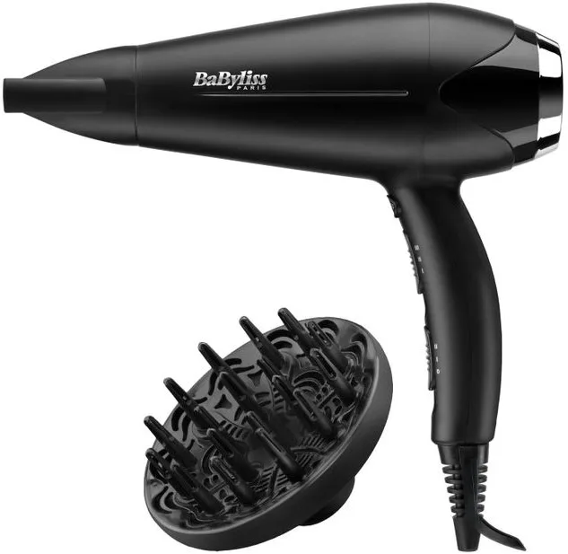 Фен Babyliss Turbo Smooth 2200 Вт 3 режими дифузор іонізація чорний