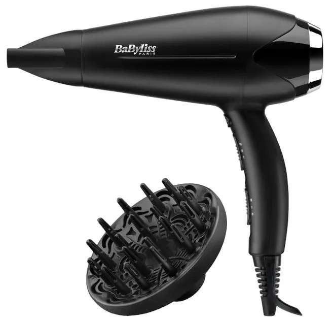 Фен Babyliss Turbo Smooth 2200 Вт 3 режими дифузор іонізація чорний