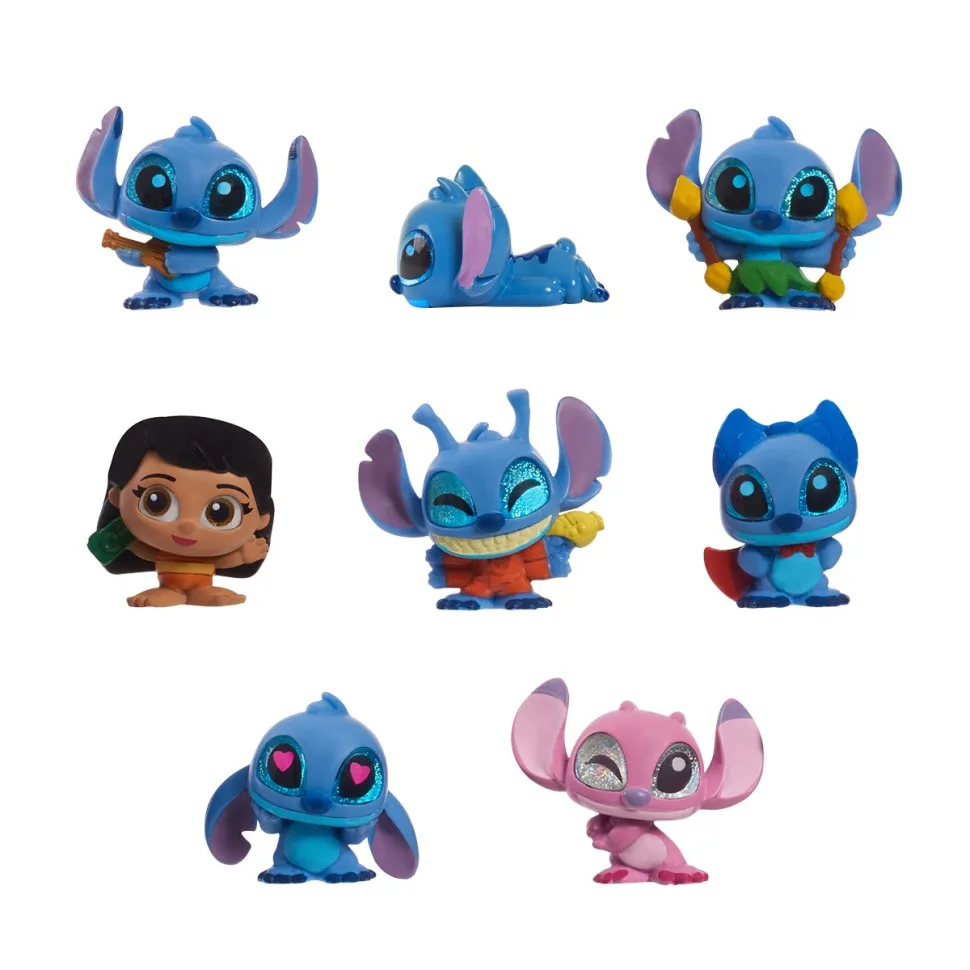 Ігровий набір Disney Doorables 8 фігурок 3 см Стіч блакитний