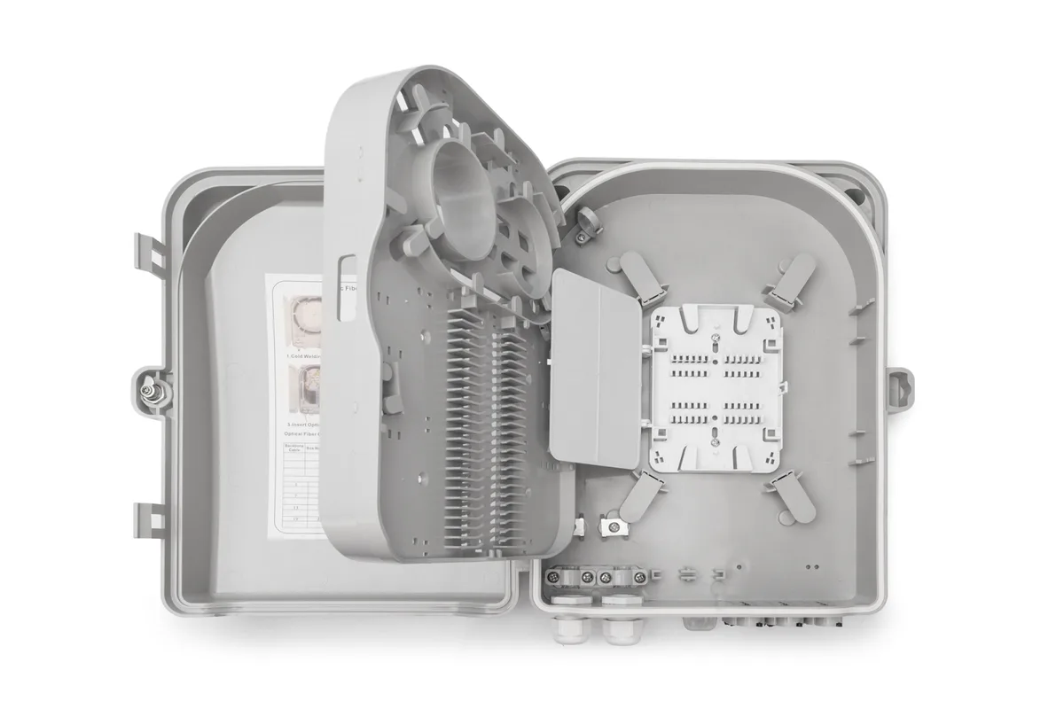 Розподільча коробка DIGITUS Outdoor FTTH, 24x SC/SX or LC/DX adapters, 24 splices
