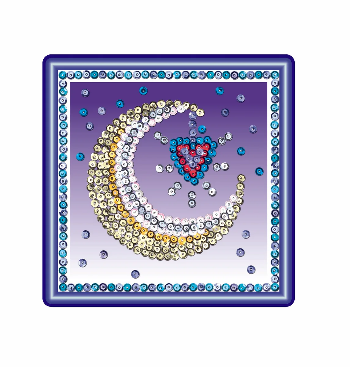 Набір для творчості Sequin Art Seasons Космос, Сонце, Місяць і зірки 3шт, 16*16см