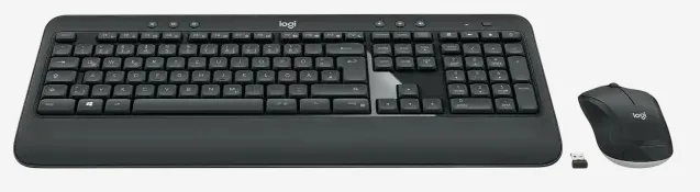 Клавіатура і миша Logitech бездротові чорні з вологозахищеним корпусом