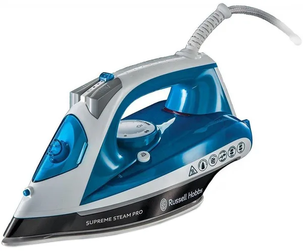 Праска з подачею пари Russell Hobbs керамічна 2600 Вт 16х28,6 см синя