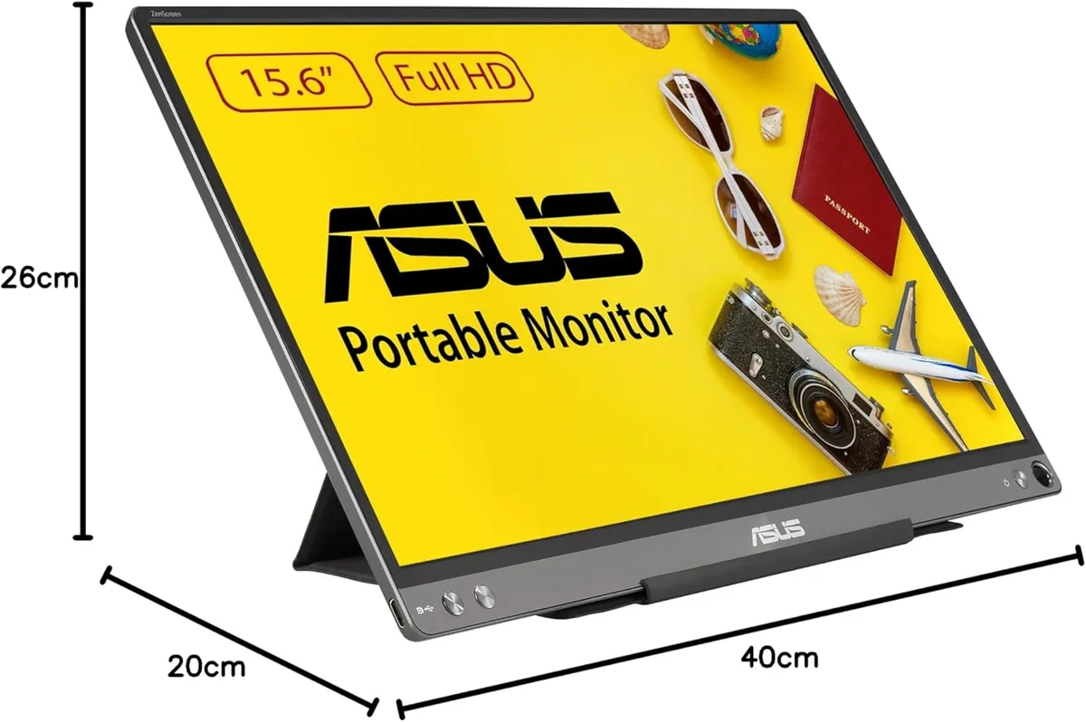 Монитор портативный Asus 15.6" ZenScreen MB16ACE USB-C, IPS, чехол