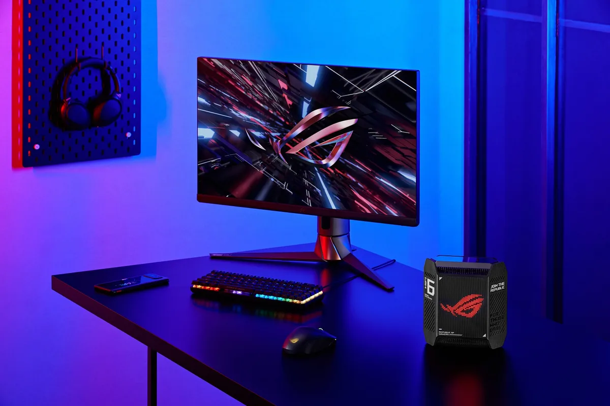 Система WiFi-Mesh ASUS ROG Rapture GT6 AX10000, 3xGE LAN, 1x2.5GE WAN, 1xUSB 3.2, 1мод, чорний