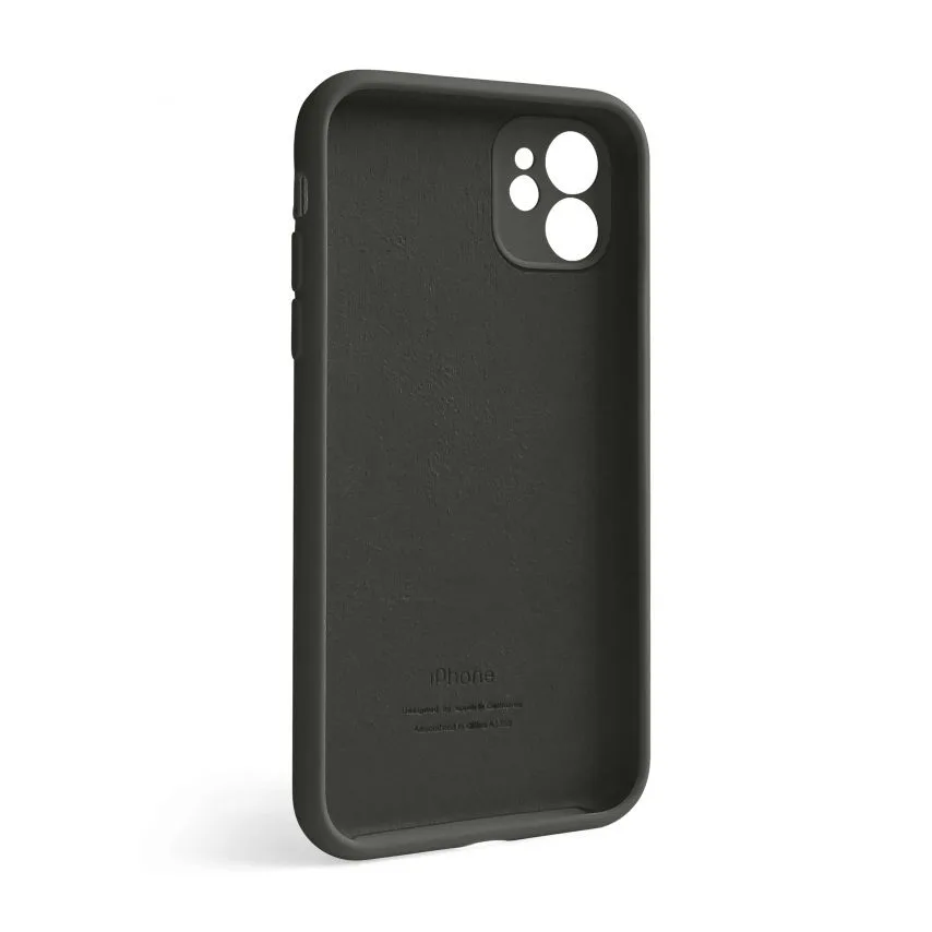 Чохол силіконовий для Apple iPhone 12  зелений закрита камера