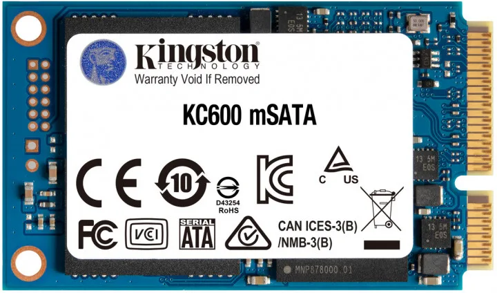 Накопичувач SSD Kingston mSATA 256GB 3D TLC SATA 3