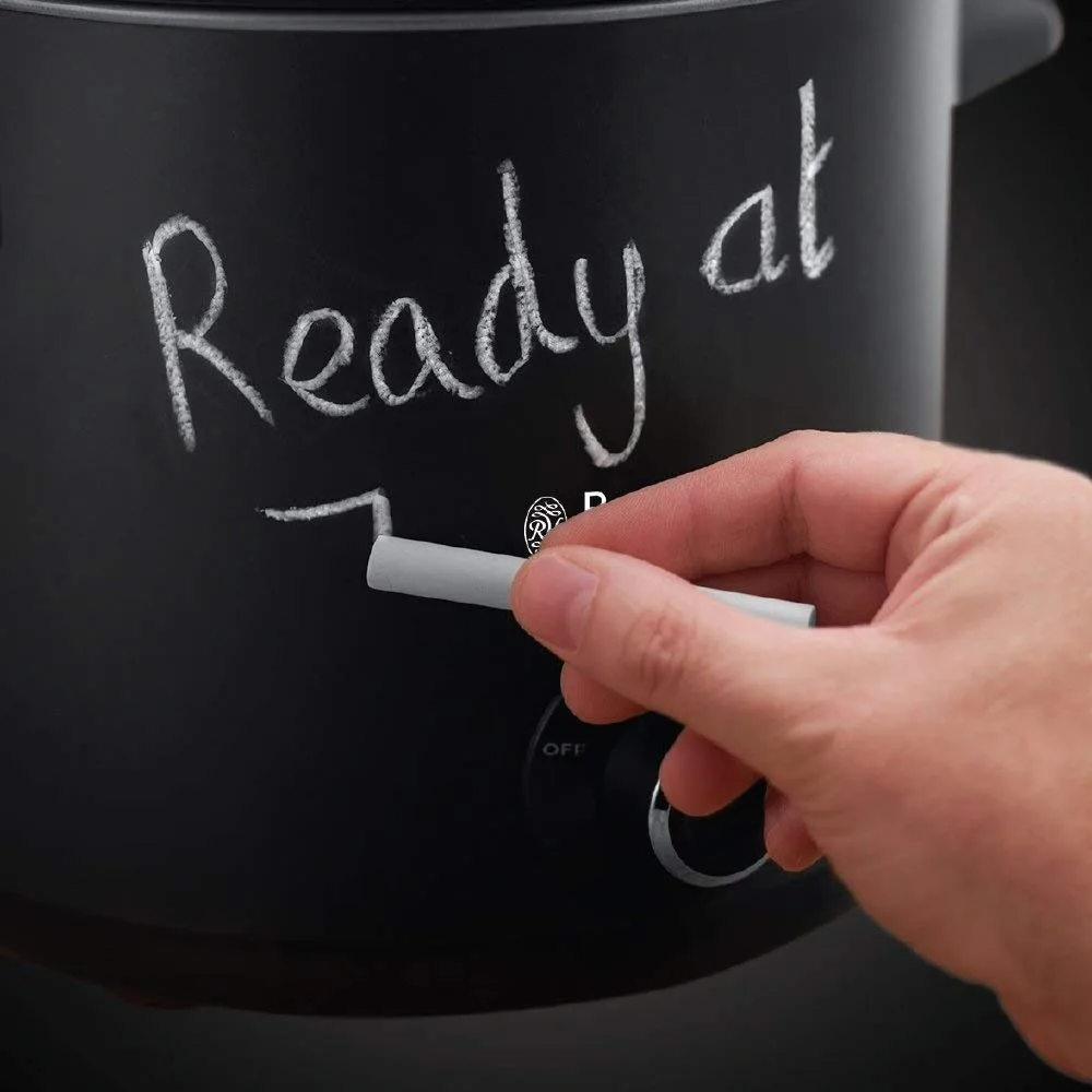 Мультиварка Russell Hobbs ChalkBoard, 200Вт, 3.5л чаша, механічне управління, нержавіюча сталь, чорний колір.