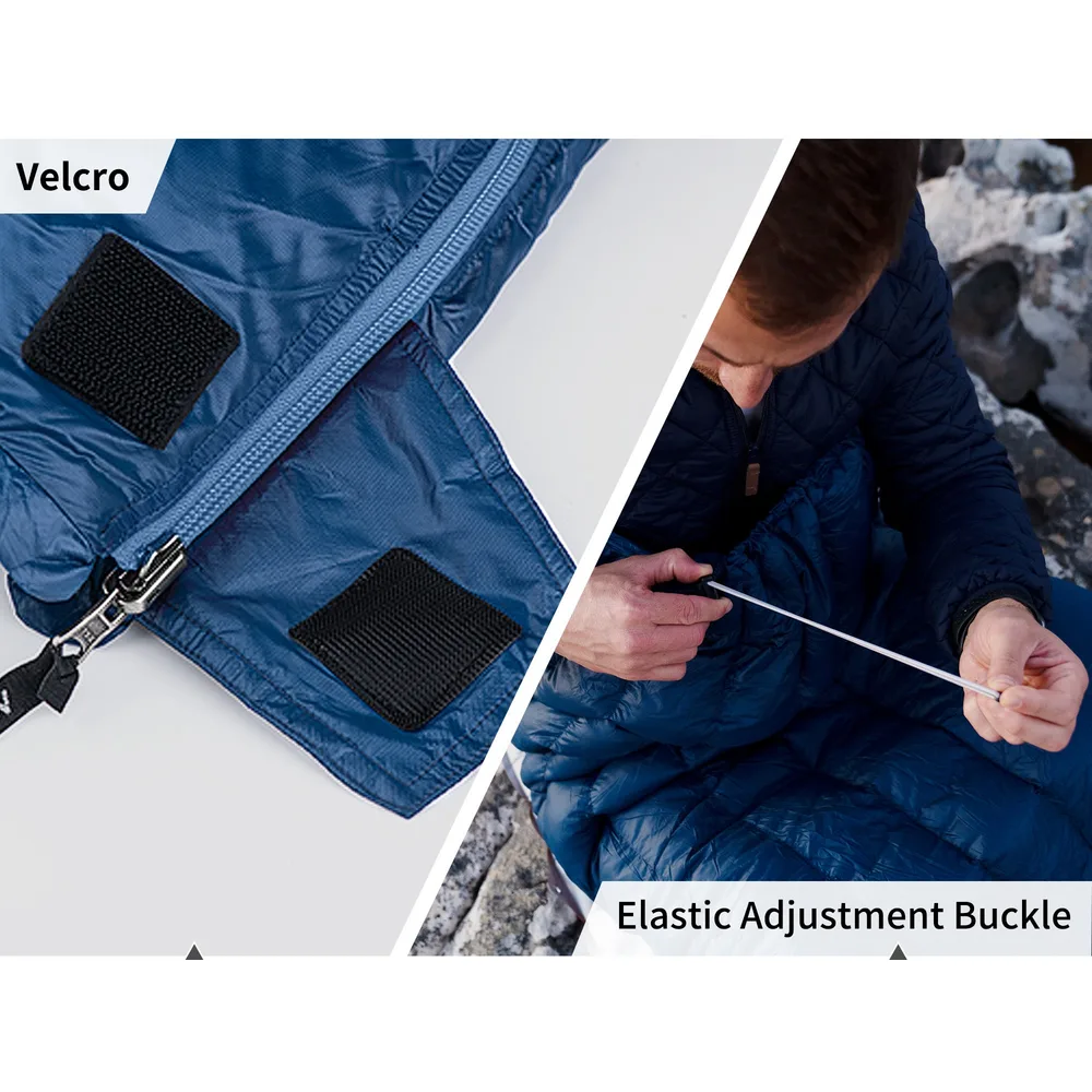 Спальний мішок Naturehike нейлон 190х72 см блакитний