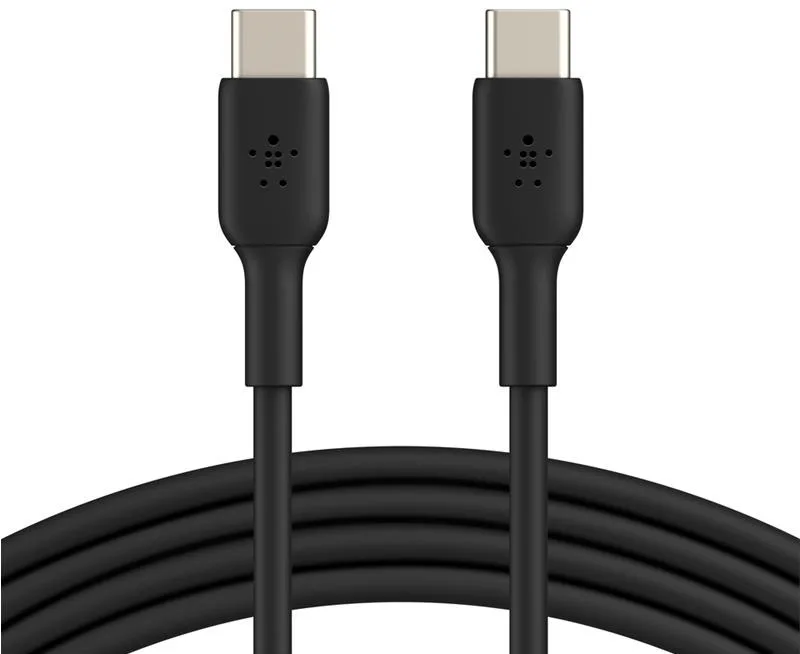 Кабель USB-C > USB-C заряджання/синхронізації Belkin 2м, 60Вт, Type-C, PVC, чорний