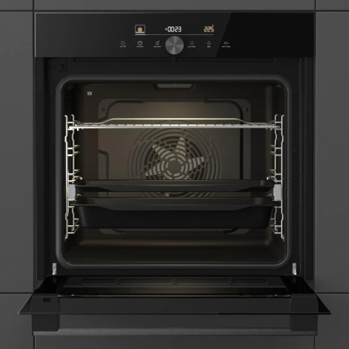 Духова шафа Gorenje електрична 77л A+ чорна IconTouch