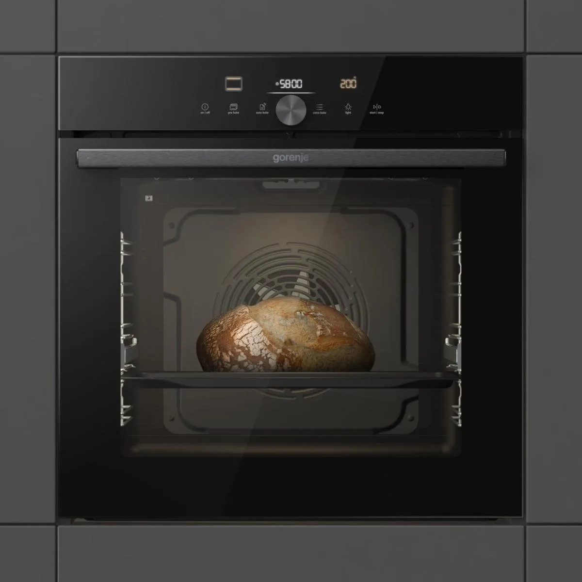 Духова шафа Gorenje електрична 77л A+ чорна IconTouch