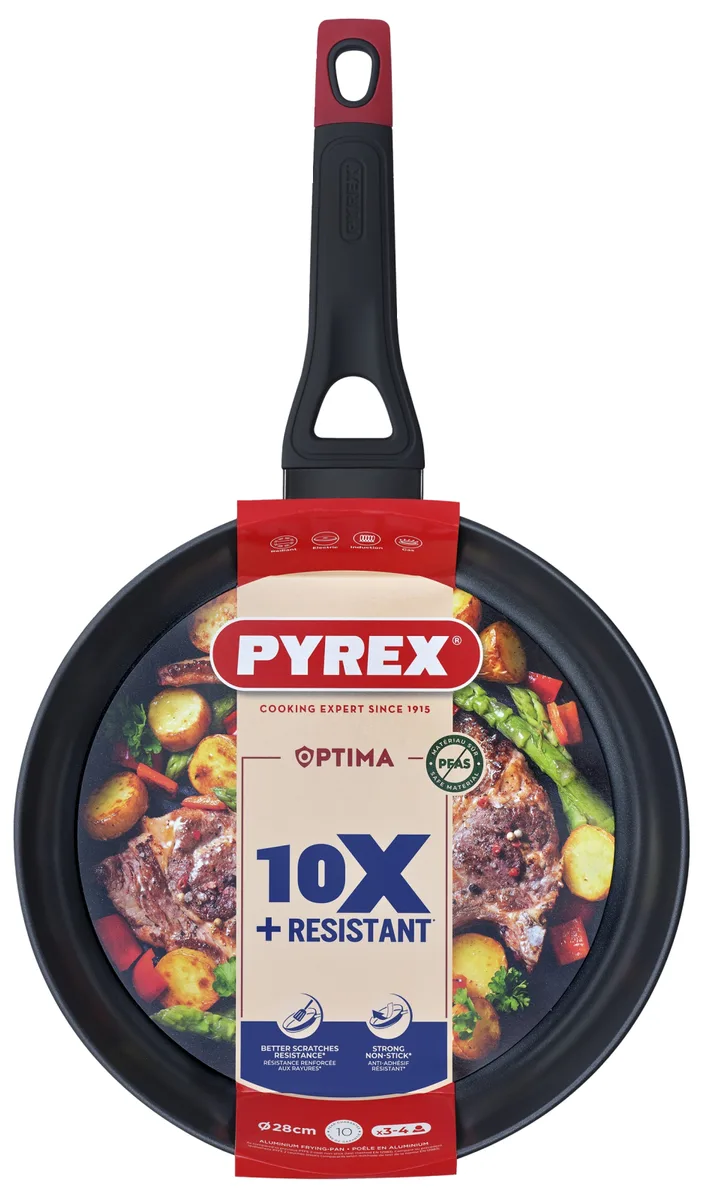 Сковорода Pyrex кований алюміній 28 см чорна