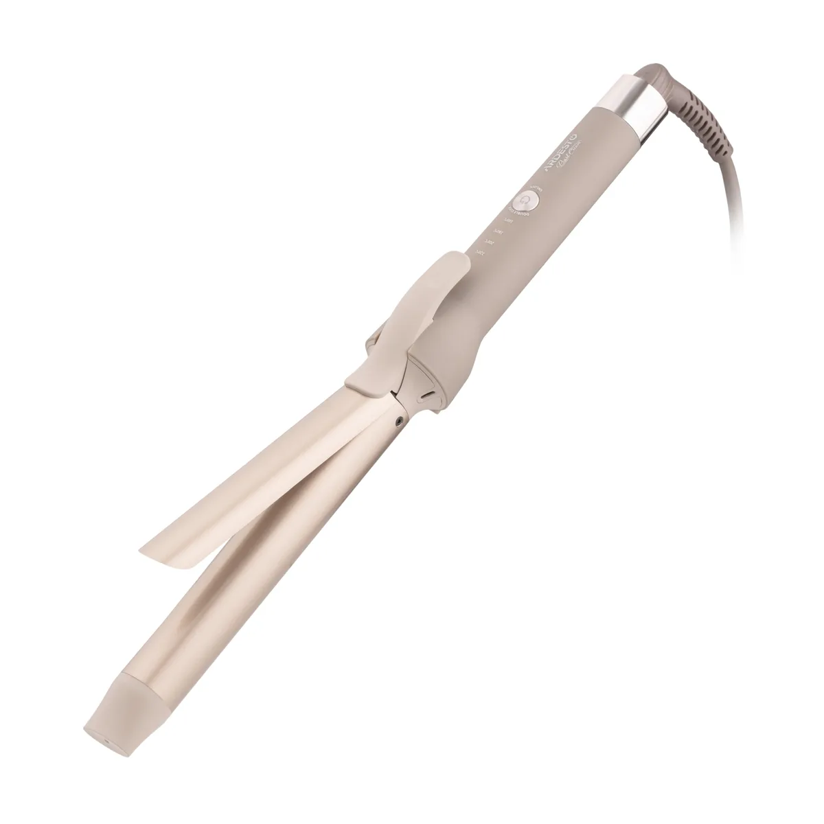 Плойка ARDESTO Pearl Cream HC-Y700PERL, 48Вт, температура свыше 200°C, с дисплеем, керамическое покрытие, бежевого цвета.