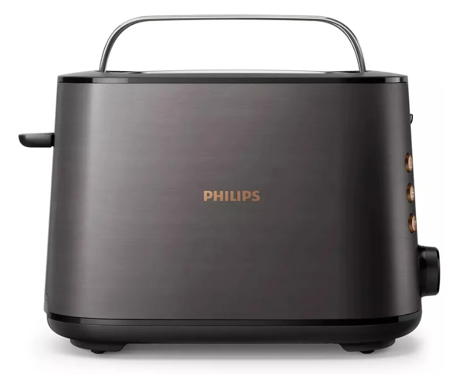 Тостер Philips металевий 30х17,2х20,1 см чорний 950 Вт 2 тости 8 режимів