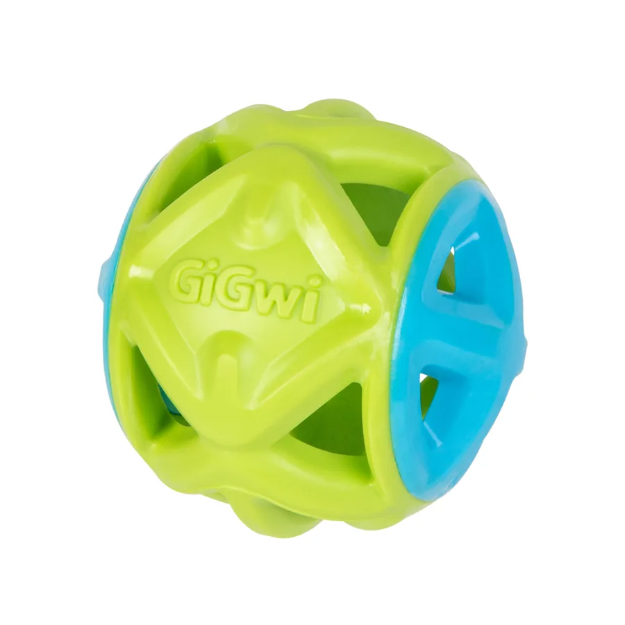 Іграшка для собак М'яч GiGwi Basic EDGE 9 см гума салатовий