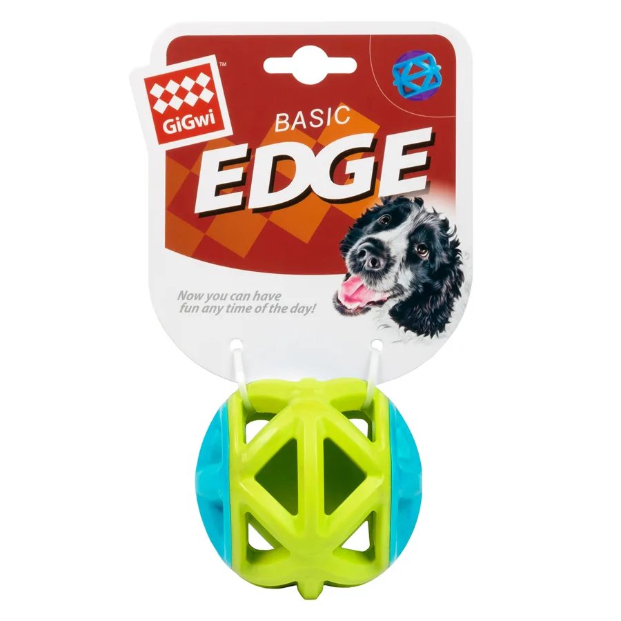 Іграшка для собак М'яч GiGwi Basic EDGE 9 см гума салатовий