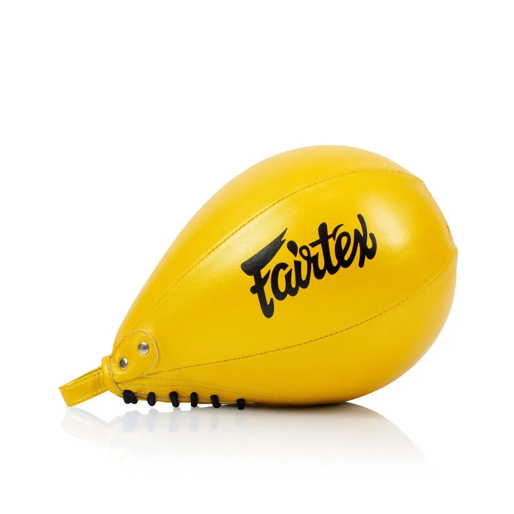 Пневмогруша боксерська Fairtex штучна шкіра жовта 5 дюймів