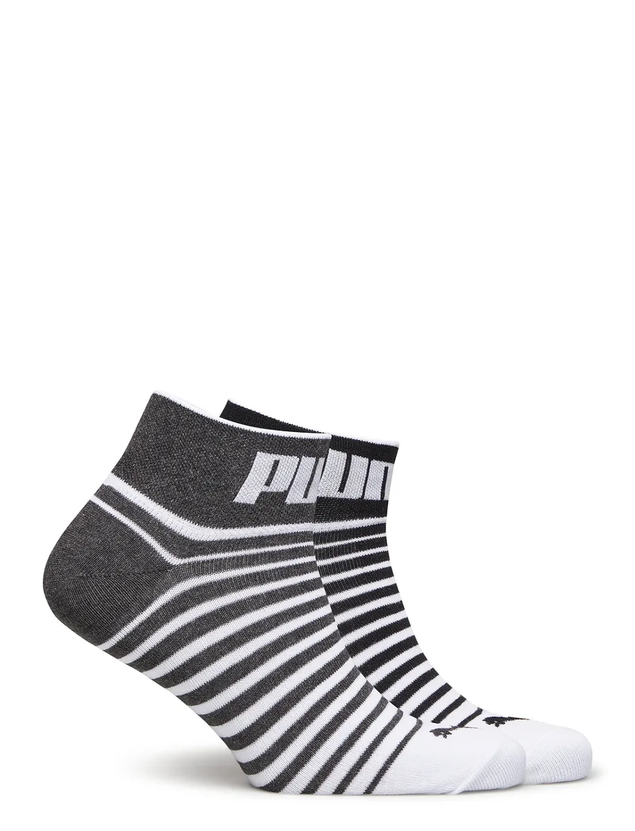 Шкарпетки Puma бавовна 39-42 чорний сірий білий 2 пари