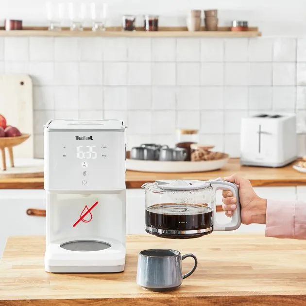 Кавоварка крапельна Tefal 1000 Вт 1,25 л Білий