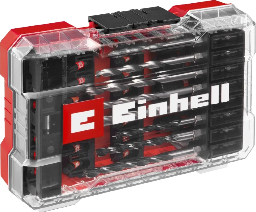 Комплект ударних насадок та свердел Einhell M-Case, 39 шт, 0.66 кг