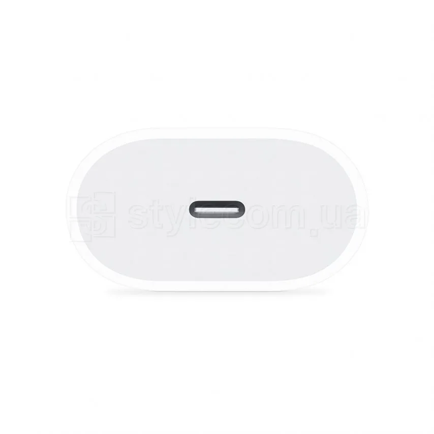 Мережевий зарядний пристрій Apple адаптер Type-C 20W пластик білий