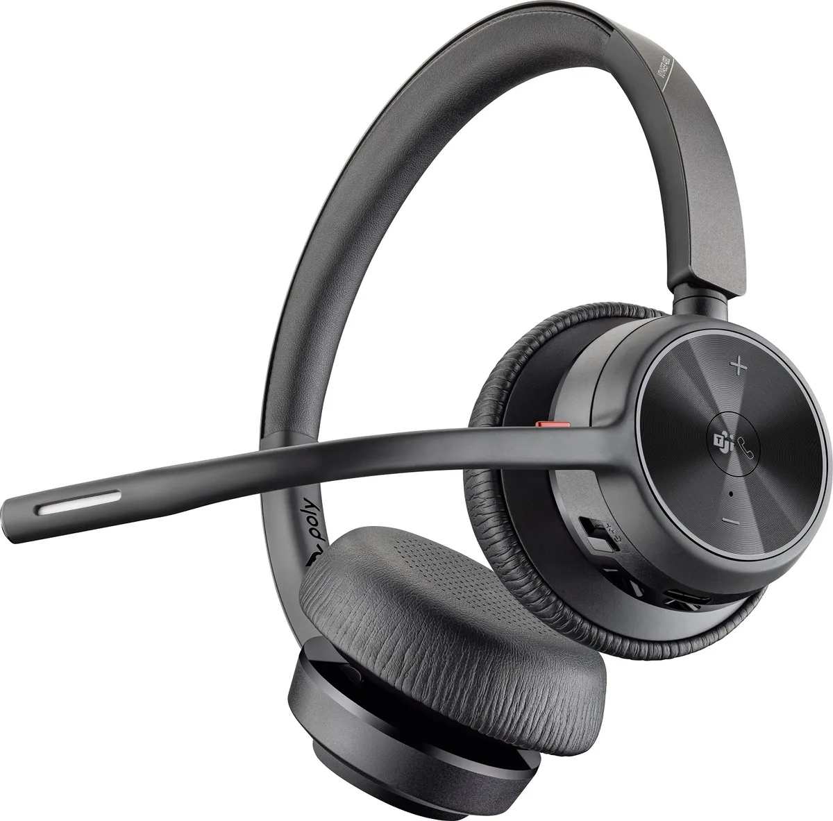 Компьютерная стереогарнитура On-ear Poly Voyager 4320-M с адаптером BT700, USB-C, Bluetooth, всенаправленным микрофоном, Acoustic fence, сертификат Microsoft Teams, черная.