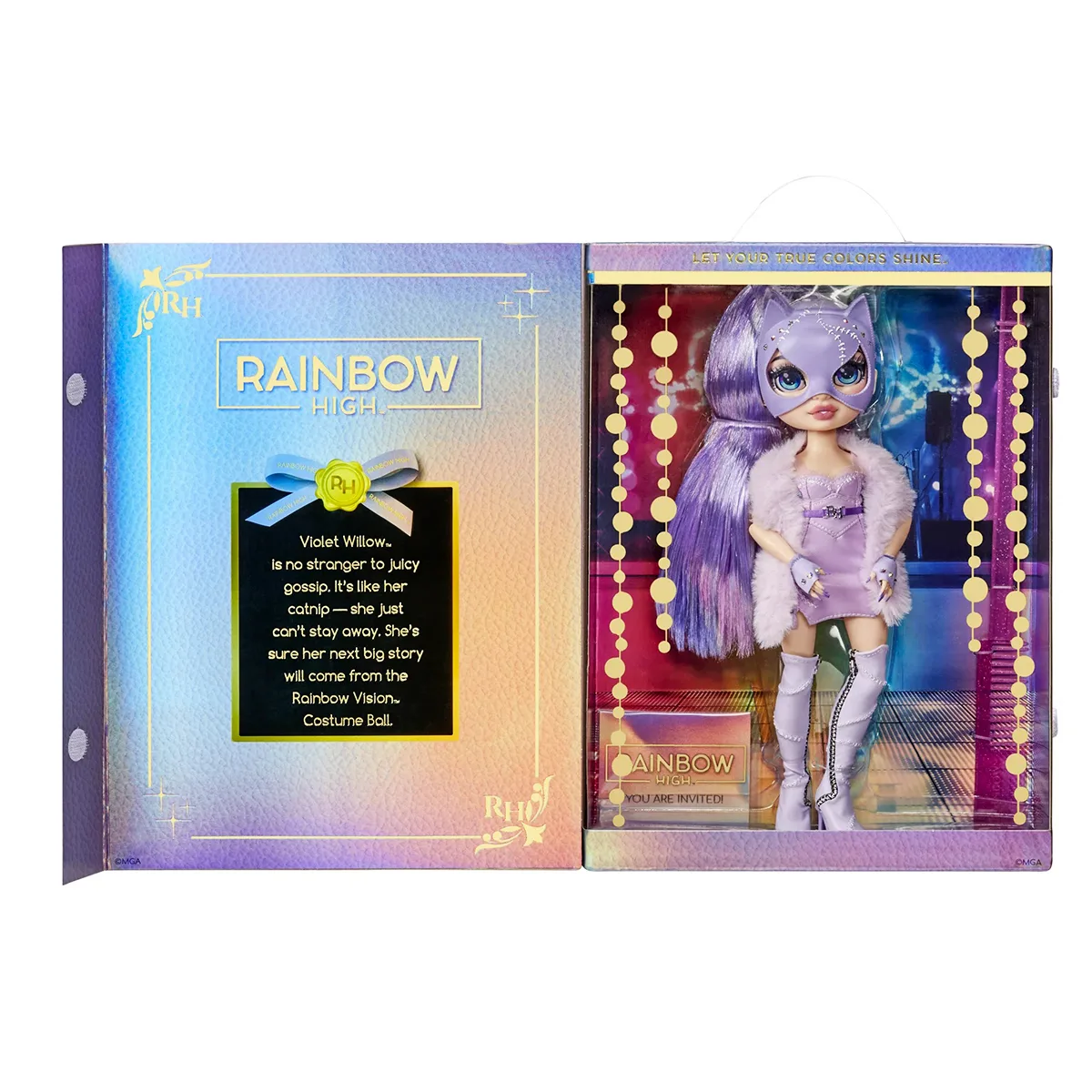 Лялька Rainbow High Маскарад 28 см комбіновані матеріали фіолетова
